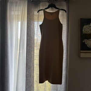 Ann Taylor Brown Halter Sheath Dress